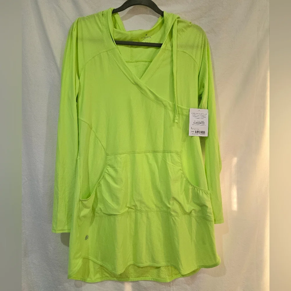 NWT Green Athleta Swim Cover Up Size Large - Picture 2 of 8